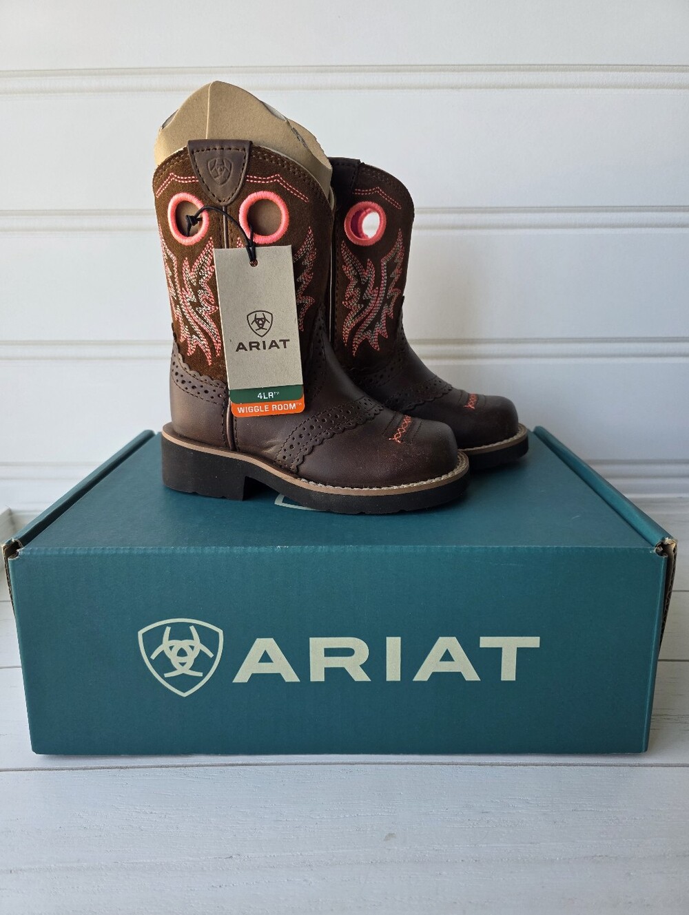 Ariat Fatbaby Cowgirl Western Leather Boots Girls 8T NWT 10017309